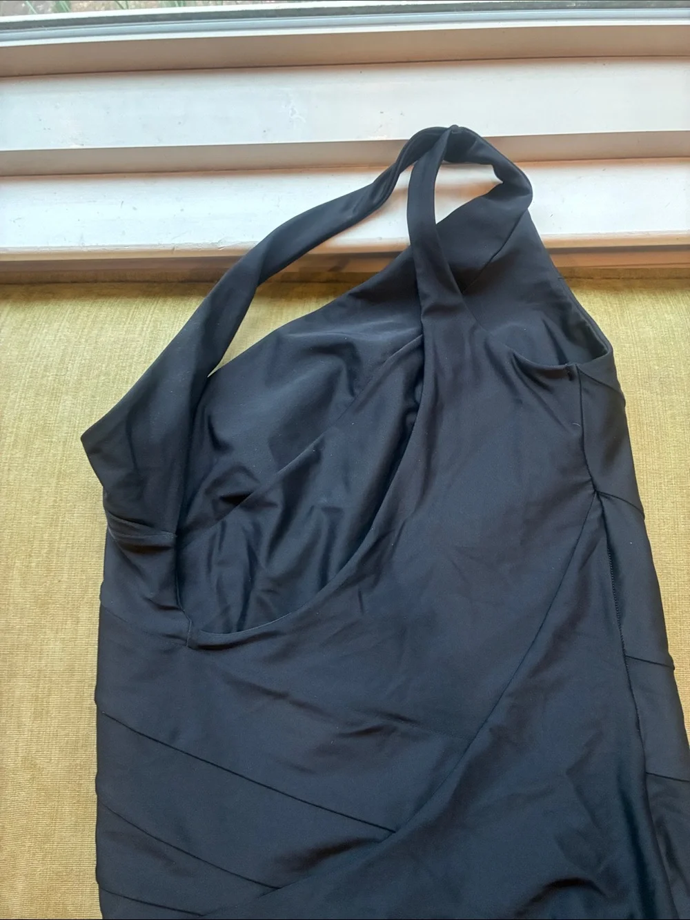 Summersalt One-Shoulder Black Ruched One-Piece Swimsuit - Picture 4 of 5
